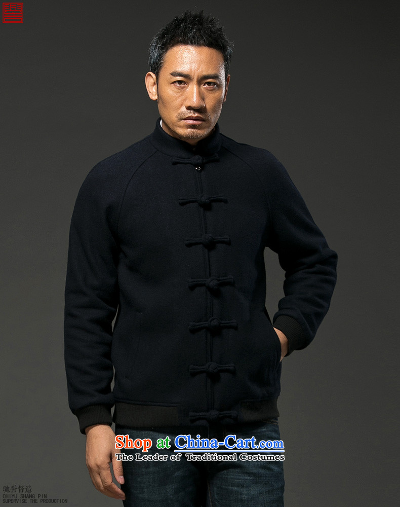 Renowned Chinese services gross male short of jacket? collar of autumn and winter coats gross China wind? The thick disk detained Tang dynasty improved black L picture, prices, brand platters! The elections are supplied in the national character of distribution, so action, buy now enjoy more preferential! As soon as possible.