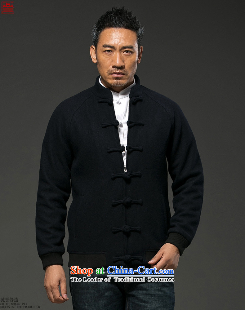 Renowned Chinese services gross male short of jacket? collar of autumn and winter coats gross China wind? The thick disk detained Tang dynasty improved black L picture, prices, brand platters! The elections are supplied in the national character of distribution, so action, buy now enjoy more preferential! As soon as possible.