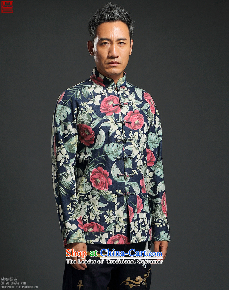 Renowned Chinese service renowned China wind suit male stylish decorated in stamp Tang long-sleeved collar disc detained during the spring and autumn jacket abounds Chinese improved XL Photo, prices, brand platters! The elections are supplied in the national character of distribution, so action, buy now enjoy more preferential! As soon as possible.