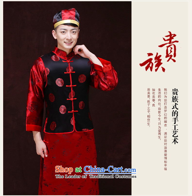 Tsai Hsin-soo wo service of men's new Chinese style wedding service men married toasting champagne Ogonis dress Soo Wo Service happy marriage maximum use of ancient bridegroom set of clothing S picture, prices, brand platters! The elections are supplied in the national character of distribution, so action, buy now enjoy more preferential! As soon as possible.