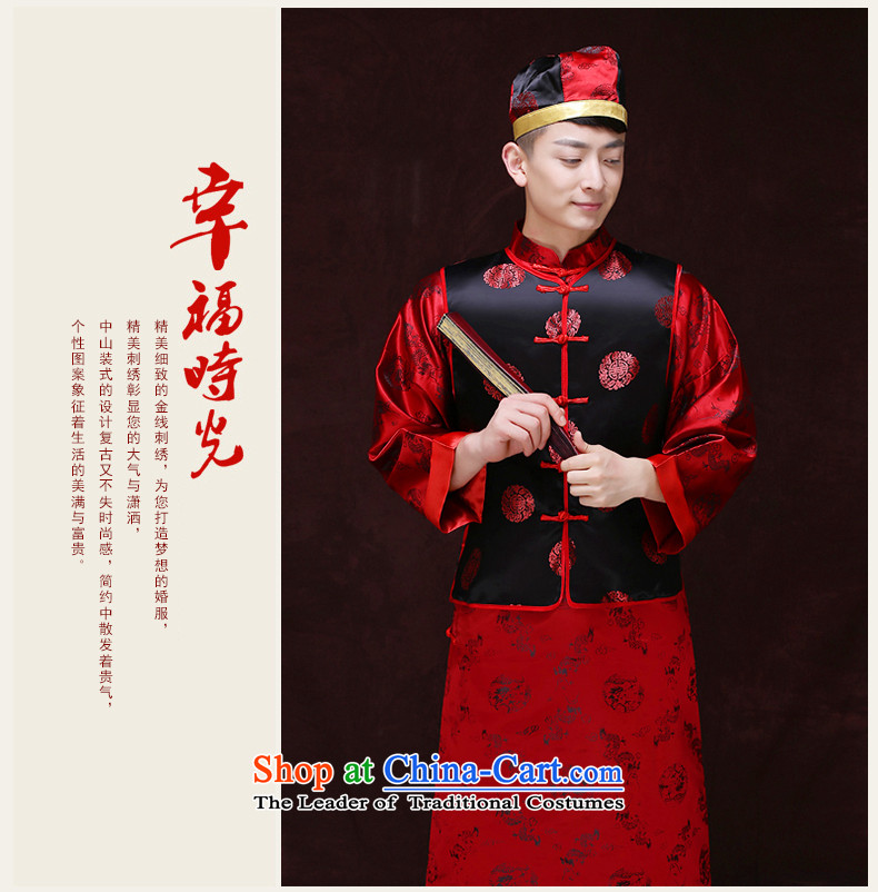 Tsai Hsin-soo wo service of men's new Chinese style wedding service men married toasting champagne Ogonis dress Soo Wo Service happy marriage maximum use of ancient bridegroom set of clothing S picture, prices, brand platters! The elections are supplied in the national character of distribution, so action, buy now enjoy more preferential! As soon as possible.