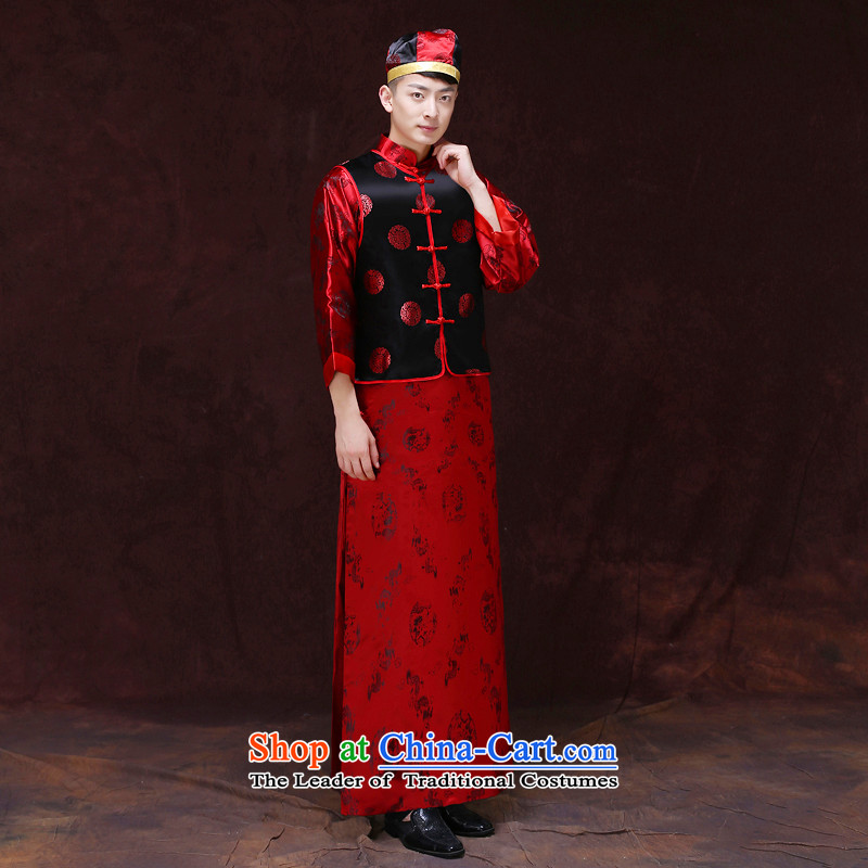 Tsai Hsin-soo wo service of men's new Chinese style wedding service men married toasting champagne Ogonis dress Soo Wo Service happy marriage maximum use of ancient bridegroom set of clothing , Choi Ki Dream , , , shopping on the Internet