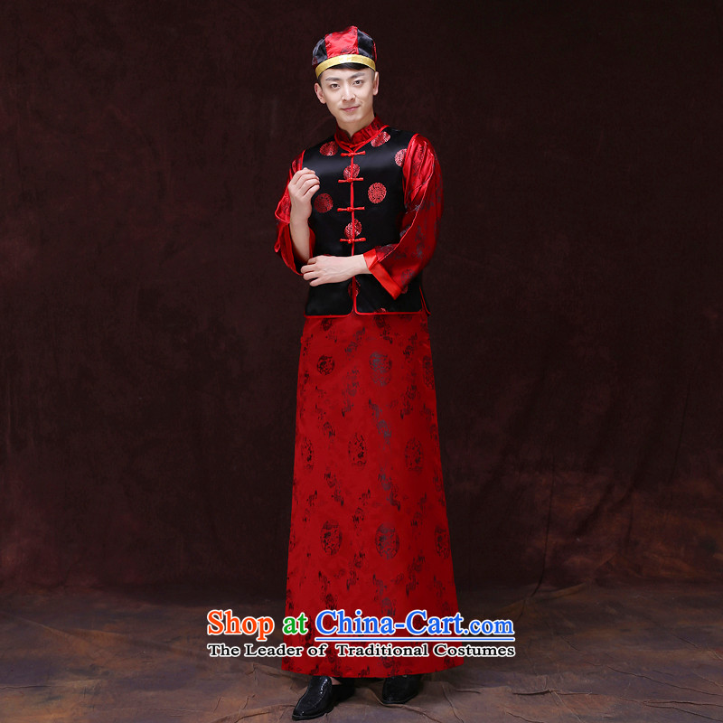 Tsai Hsin-soo wo service of men's new Chinese style wedding service men married toasting champagne Ogonis dress Soo Wo Service happy marriage maximum use of ancient bridegroom set of clothing , Choi Ki Dream , , , shopping on the Internet