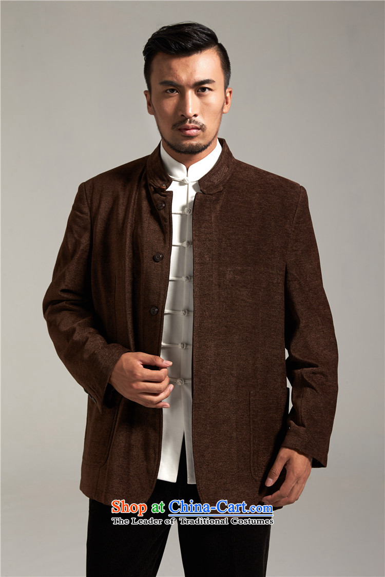 Fudo Great China de wind Men's Jackets Tang jackets 2015 autumn and winter middle-aged long-sleeved father replacing coffee-colored 52/3XL picture, prices, brand platters! The elections are supplied in the national character of distribution, so action, buy now enjoy more preferential! As soon as possible.