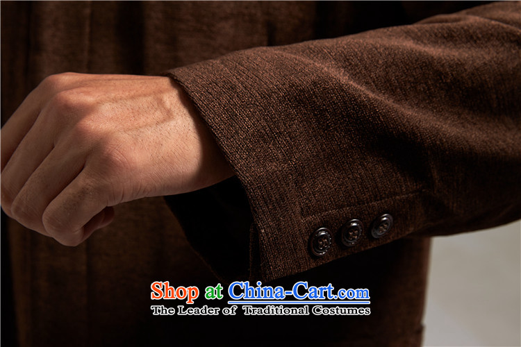 Fudo Great China de wind Men's Jackets Tang jackets 2015 autumn and winter middle-aged long-sleeved father replacing coffee-colored 52/3XL picture, prices, brand platters! The elections are supplied in the national character of distribution, so action, buy now enjoy more preferential! As soon as possible.