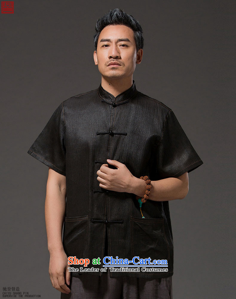 Renowned Chinese herbs extract services of ethnic Chinese in the number of older men on the silk-short-sleeved T-shirt of cloud silk Tang-pack Black 3XL picture, prices, brand platters! The elections are supplied in the national character of distribution, so action, buy now enjoy more preferential! As soon as possible.