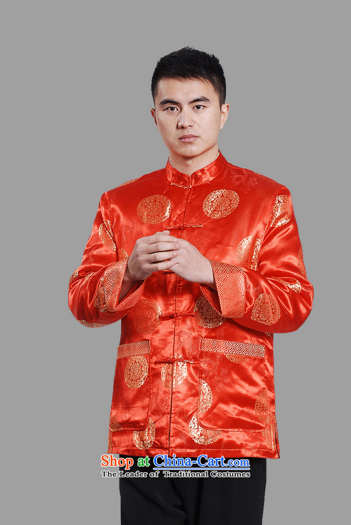 Min Joseph Men's Jackets thick cotton plus add-Tang Tang replacing men long-sleeved sweater Chinese Dragon Tang blouses -C on cyan XXXL picture, prices, brand platters! The elections are supplied in the national character of distribution, so action, buy now enjoy more preferential! As soon as possible.