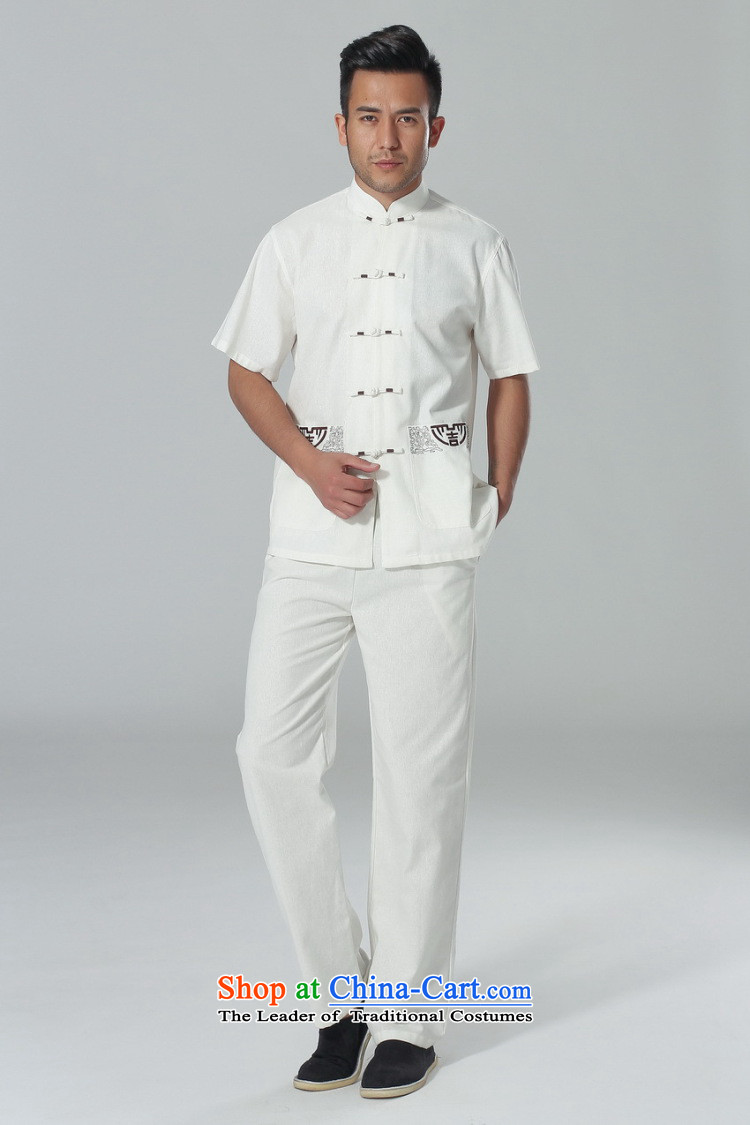 The elderly in the Arthur Min Tang dynasty male summer cotton linen collar Chinese Tai Chi Man serving short-sleeve kit for larger men's kung fu kit black L picture, prices, brand platters! The elections are supplied in the national character of distribution, so action, buy now enjoy more preferential! As soon as possible.
