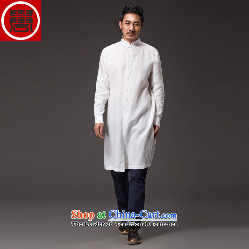 Renowned Chinese renowned service Tang dynasty China Wind, men fall linen men casual clothes for men national costumes of men's white windbreaker 4XL, renowned (chiyu) , , , shopping on the Internet