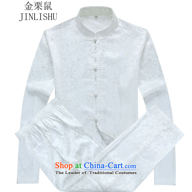 Kanaguri mouse autumn New Kit Tang dynasty Long-sleeve Kit Man Tang dynasty white kit S