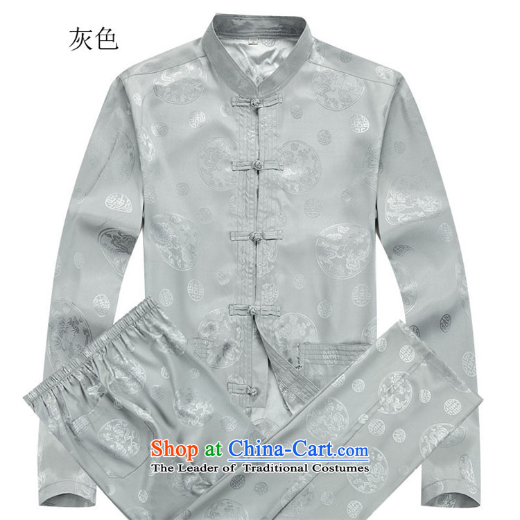 Kanaguri Mouse New China wind men long-sleeved Tang Dynasty Package for older autumn clothing gray suit S picture, prices, brand platters! The elections are supplied in the national character of distribution, so action, buy now enjoy more preferential! As soon as possible.