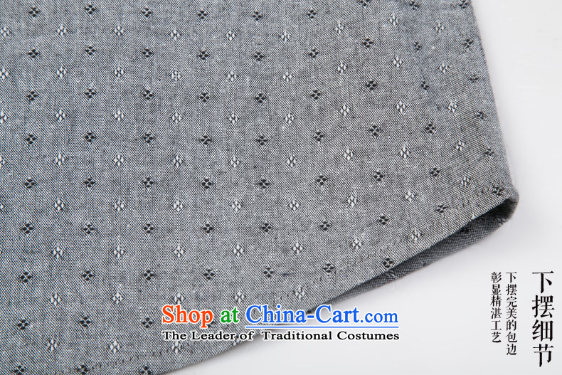 Renowned Chinese clothing products new summer linen stamp men detained for short-sleeved shirt relaxd casual middle-aged short-sleeved T-shirt gray XL Photo, prices, brand platters! The elections are supplied in the national character of distribution, so action, buy now enjoy more preferential! As soon as possible.