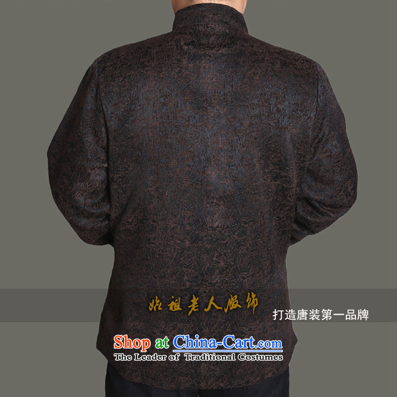 15 autumn and winter new upscale male Tang jackets of men in the national costumes of older autumn and winter good gift T1369 wine red this concept is too small a number of recommendations to the Cave of the elderly has been pressed shopping on the Intern
