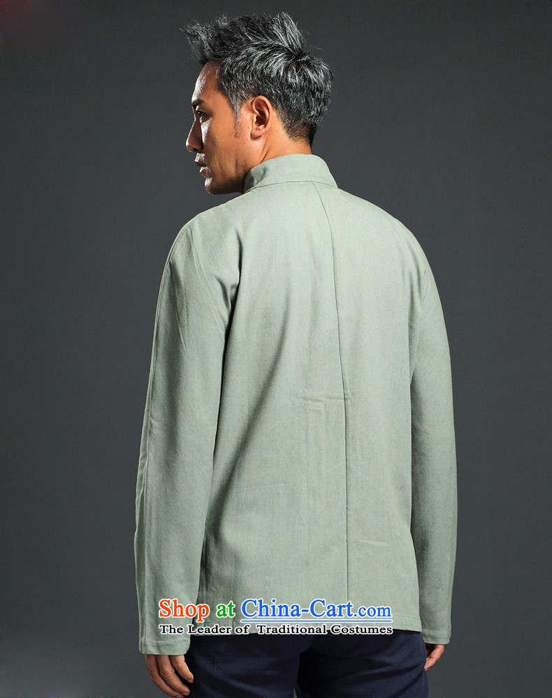 Name of China wind retro HANNIZI Tang Dynasty Chinese collar up long-sleeved detained leisure minimalist national costumes men married Green 170 pictures, prices, brand platters! The elections are supplied in the national character of distribution, so action, buy now enjoy more preferential! As soon as possible.