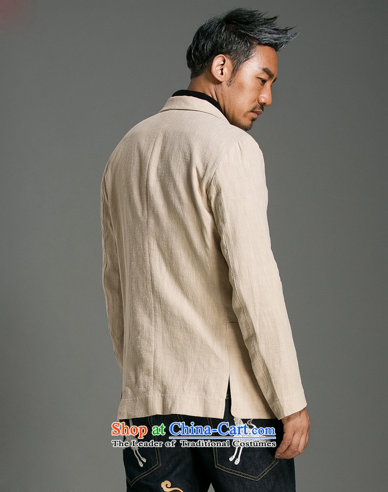 Hunnz natural cotton linen china Wind Jacket Classical Chinese improvements Sau San Tong replacing men leisure suit pure color long-sleeved light yellow XL Photo, prices, brand platters! The elections are supplied in the national character of distribution, so action, buy now enjoy more preferential! As soon as possible.