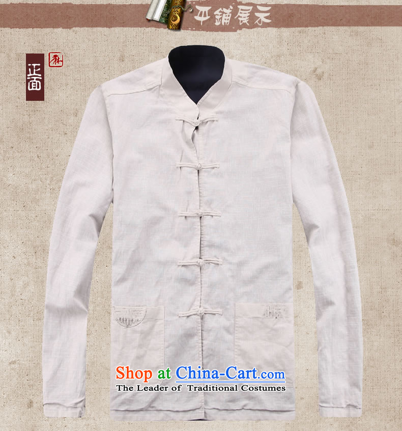 Name of new natural linen HANNIZI Men long-sleeve sweater Tang Dynasty Chinese collar double-sided wear uniforms shishu gas hermit men white and blue 170 pictures, prices, brand platters! The elections are supplied in the national character of distribution, so action, buy now enjoy more preferential! As soon as possible.