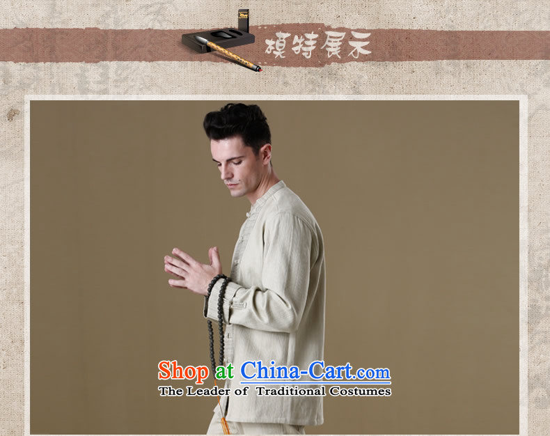 Name of the new Chinese Wind HANNIZI men linen Tang dynasty Classic minimalist zen long-sleeved clothing pure color is detained retro men apricot 185 pictures, prices, brand platters! The elections are supplied in the national character of distribution, so action, buy now enjoy more preferential! As soon as possible.