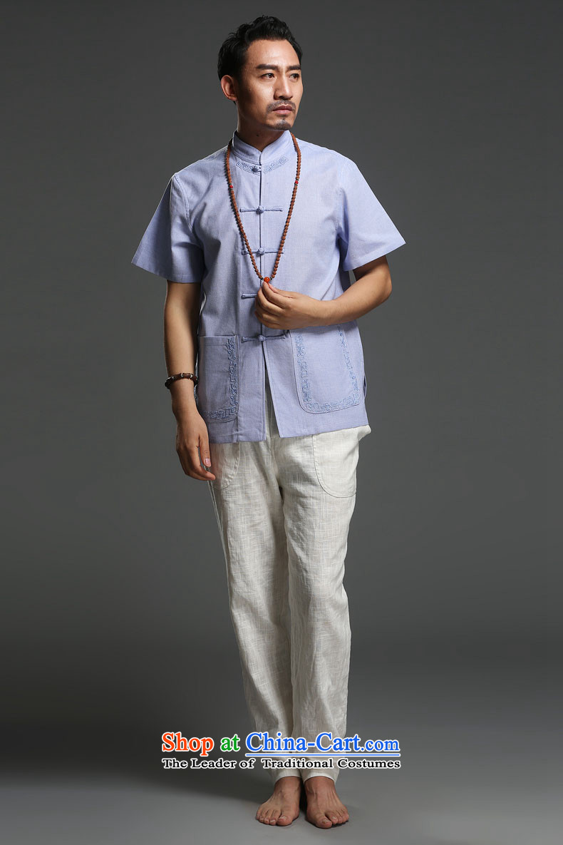 Renowned Chinese Services 2015 Spring/Summer of leisure linen men short-sleeved leisure male thin cotton linen) installed on the Tang dynasty white men casual XXL picture, prices, brand platters! The elections are supplied in the national character of distribution, so action, buy now enjoy more preferential! As soon as possible.