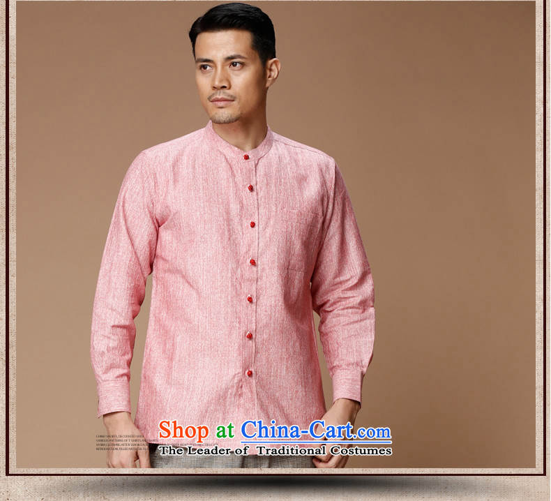 Hunnz New Products Linen China wind men Tang dynasty retro long-sleeved shirt collar men's jackets classic ball-services rose 180 pictures, prices, brand platters! The elections are supplied in the national character of distribution, so action, buy now enjoy more preferential! As soon as possible.