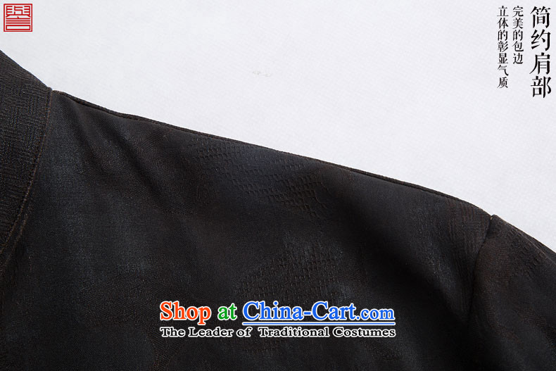 Renowned Chinese Services China wind men Summer Scent of silk yarn in the cloud of older men Tang dynasty Short-sleeve men casual Tang-black national 4XL Photo, prices, brand platters! The elections are supplied in the national character of distribution, so action, buy now enjoy more preferential! As soon as possible.