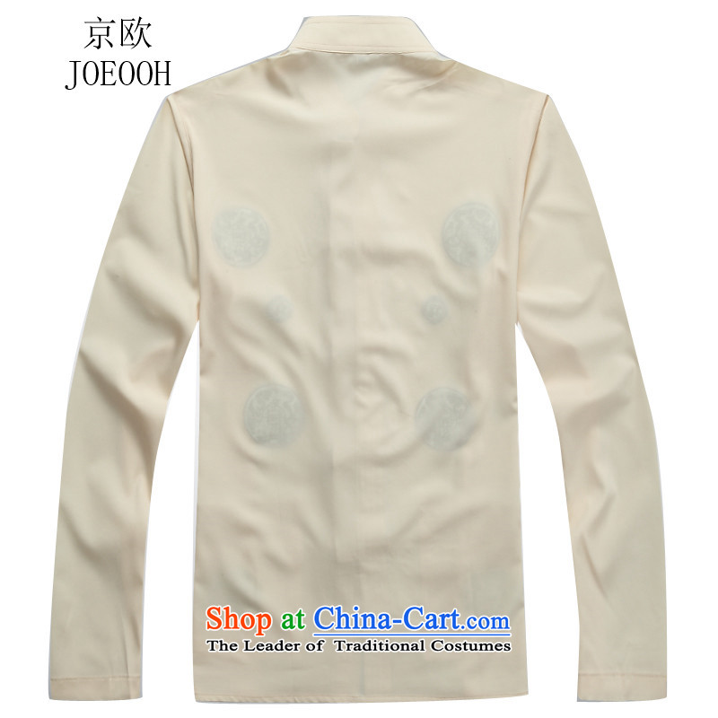 Beijing New OSCE Tang dynasty and the fall in the older Chinese collar long-sleeved kit beige kit XL, Putin (JOE OOH) , , , shopping on the Internet