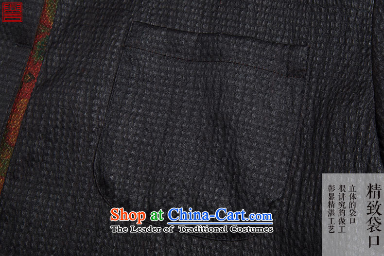 Renowned Chinese Tang dynasty service men Heung-cloud yarn silk short-sleeved China wind men Chinese shirt herbs extract Men's Shirt Black XL Photo, prices, brand platters! The elections are supplied in the national character of distribution, so action, buy now enjoy more preferential! As soon as possible.