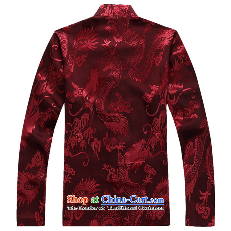 Beijing Tang Dynasty Chinese men of the OSCE long-sleeved kit ethnic older shirt father red kit M/170 picture, prices, brand platters! The elections are supplied in the national character of distribution, so action, buy now enjoy more preferential! As soon as possible.