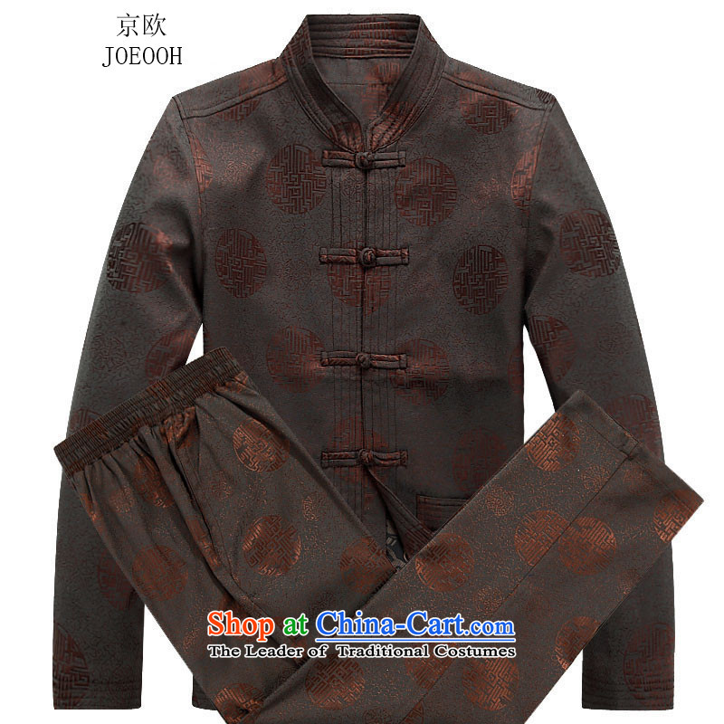 Beijing OSCE autumn and winter of older persons in the new Man Tang dynasty long-sleeved brown frock she Kit , L, Putin (JOE OOH) , , , shopping on the Internet