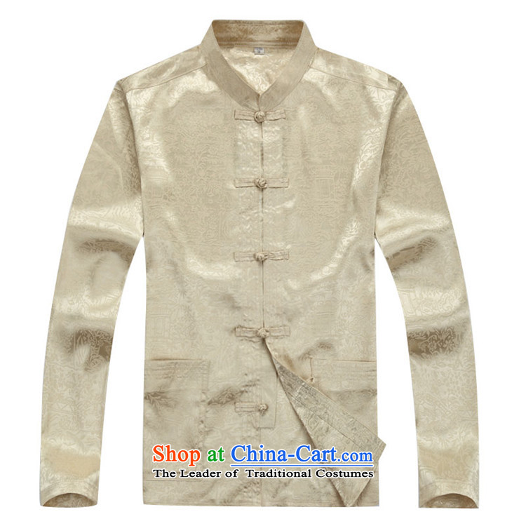 Beijing New Autumn Europe Tang dynasty Long-sleeve Kit Man Tang dynasty beige kit XXL picture, prices, brand platters! The elections are supplied in the national character of distribution, so action, buy now enjoy more preferential! As soon as possible.