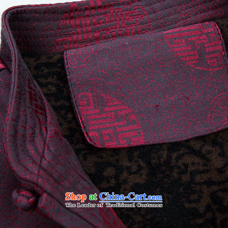 Beijing New Autumn Europe Tang kit jacket in the national costumes of older Chinese Men's Mock-Neck Brown Kit XL/180, Putin (JOE OOH) , , , shopping on the Internet