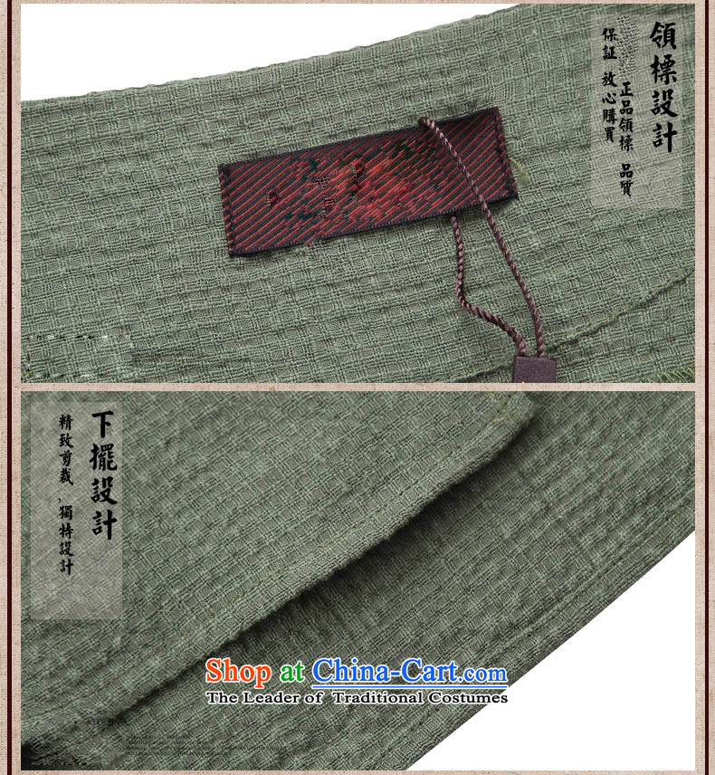 Tang Dynasty and long-sleeved round-neck collar thin cotton linen jacket, serving Chinese Nation retreat retro-ball-serving simple men Green 180 pictures, prices, brand platters! The elections are supplied in the national character of distribution, so action, buy now enjoy more preferential! As soon as possible.