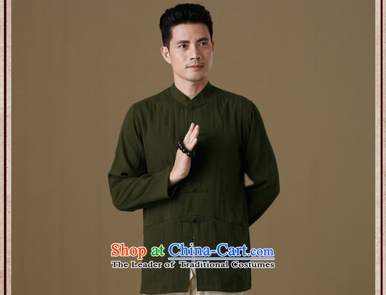 New Product retro China wind long-sleeved men cotton leprosy is Chinese Tang dynasty male in older ball collar military Green 170 pictures, prices, brand platters! The elections are supplied in the national character of distribution, so action, buy now enjoy more preferential! As soon as possible.