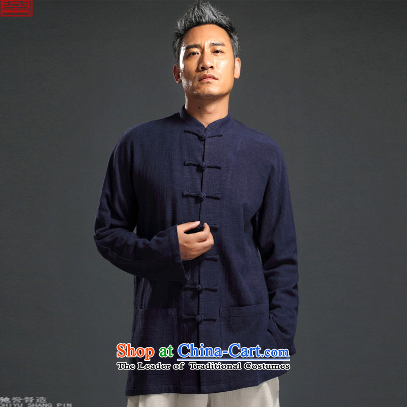 Renowned Chinese services fall short in long-sleeved men's disk-han-China wind linen men casual relaxd cotton linen shirts and 2,005 2XL, renowned (chiyu) , , , shopping on the Internet