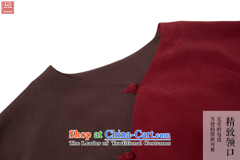 Renowned Chinese Services China wind men long-sleeved cotton linen men casual Chinese Disc detained men Tang dynasty middle-aged peoples individuality clothing red XL Photo, prices, brand platters! The elections are supplied in the national character of distribution, so action, buy now enjoy more preferential! As soon as possible.