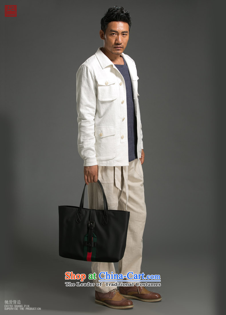 Renowned Chinese service men linen jacket lapel of Sau San Jacket coat men casual shirt 3XL white picture, prices, brand platters! The elections are supplied in the national character of distribution, so action, buy now enjoy more preferential! As soon as possible.