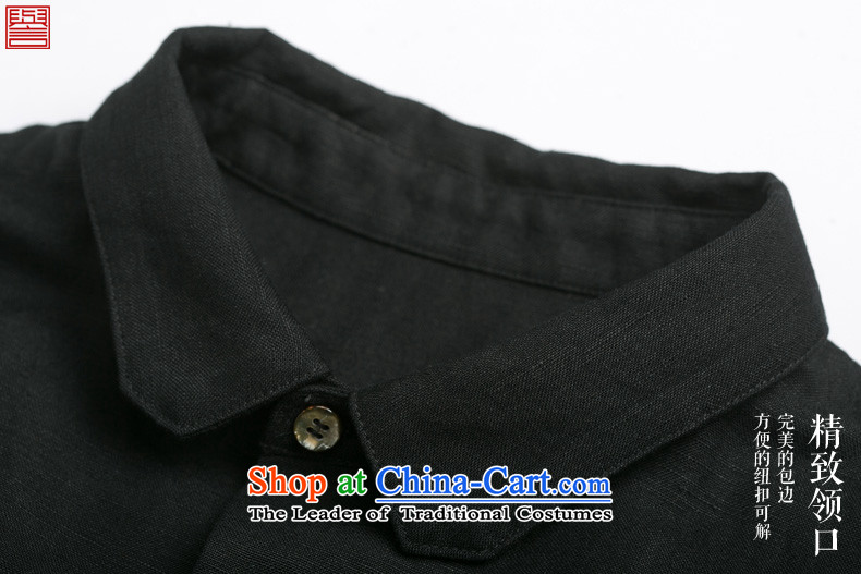 Renowned Chinese Services China wind collar retro Chinese shirt men long-sleeved shirt business cotton stretch of Sau San Black and White XXL Photo Black textured autumn, prices, brand platters! The elections are supplied in the national character of distribution, so action, buy now enjoy more preferential! As soon as possible.