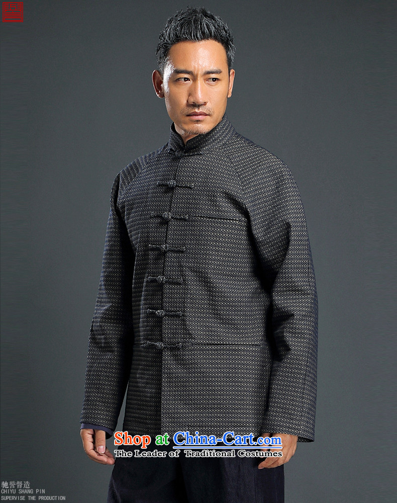 Renowned Chinese service Tang dynasty China wind men cowboy Chinese manual tray clip Stylish retro T-shirt, jacket neck jacket and dark gray 3XL picture, prices, brand platters! The elections are supplied in the national character of distribution, so action, buy now enjoy more preferential! As soon as possible.