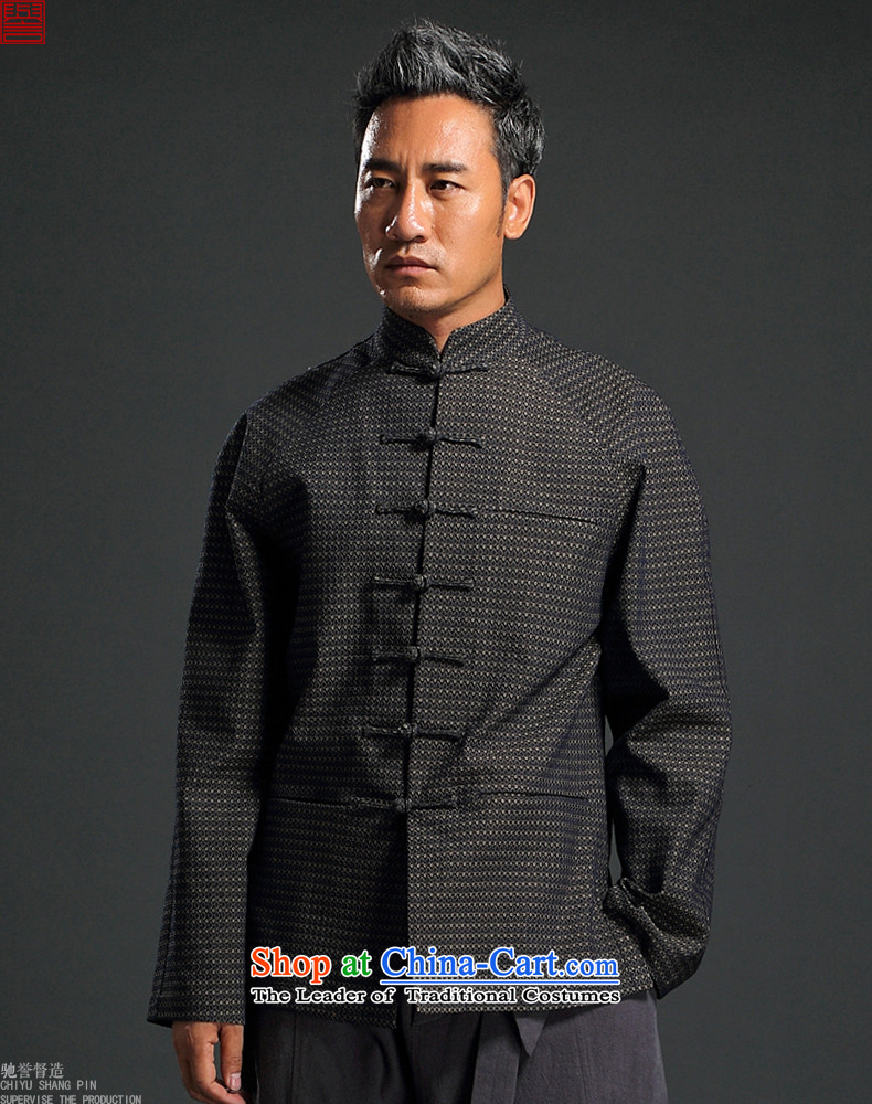 Renowned Chinese service Tang dynasty China wind men cowboy Chinese manual tray clip Stylish retro T-shirt, jacket neck jacket and dark gray 3XL picture, prices, brand platters! The elections are supplied in the national character of distribution, so action, buy now enjoy more preferential! As soon as possible.