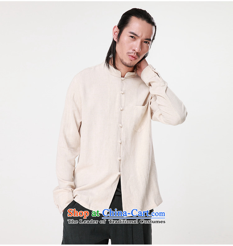 Hee-snapshot lung autumn and winter new Tang dynasty China wind shirt leisure Men's Mock-Neck Shirt, long-sleeved Tang Dynasty Han-White M picture, prices, brand platters! The elections are supplied in the national character of distribution, so action, buy now enjoy more preferential! As soon as possible.
