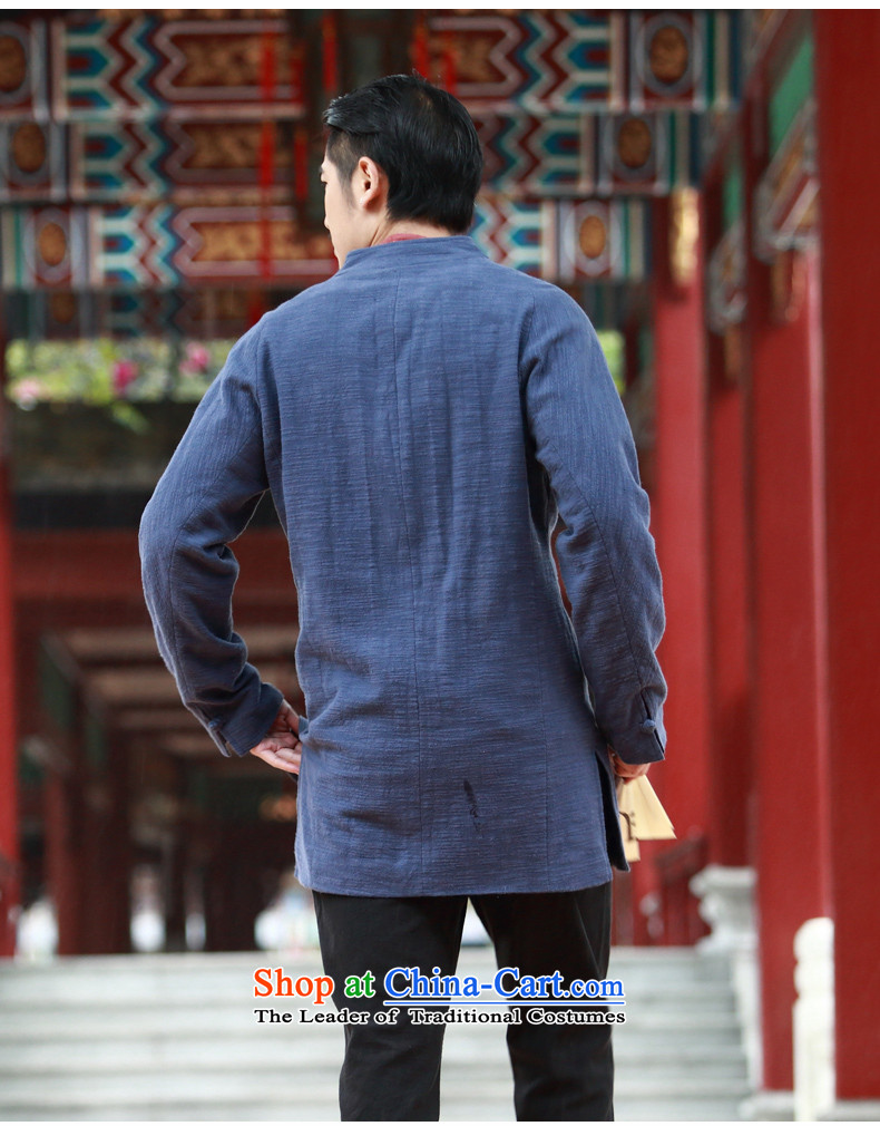 New products of traditional Chinese HUNNZ wind linen men Tang Dynasty Chinese long-sleeved sweater disc detained men cotton linen dress blue 170 pictures, prices, brand platters! The elections are supplied in the national character of distribution, so action, buy now enjoy more preferential! As soon as possible.