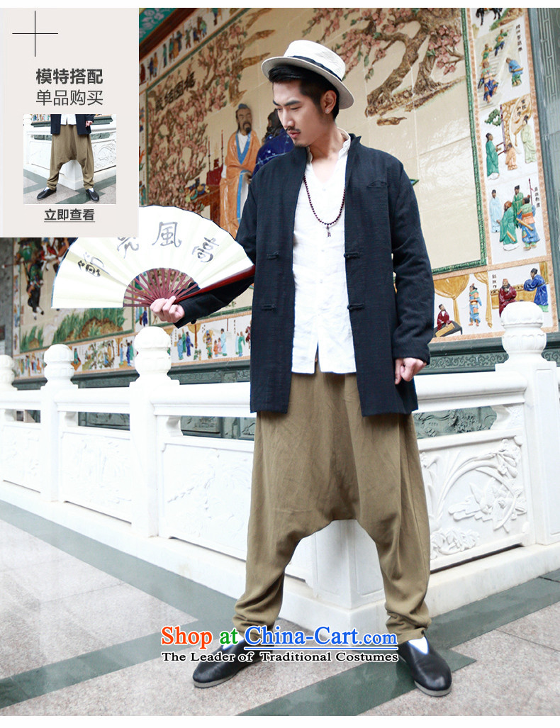 Name of the new products of traditional Chinese Wind linen men Tang Dynasty Chinese long-sleeved sweater disc detained men cotton linen dress blue 190 pictures, prices, brand platters! The elections are supplied in the national character of distribution, so action, buy now enjoy more preferential! As soon as possible.