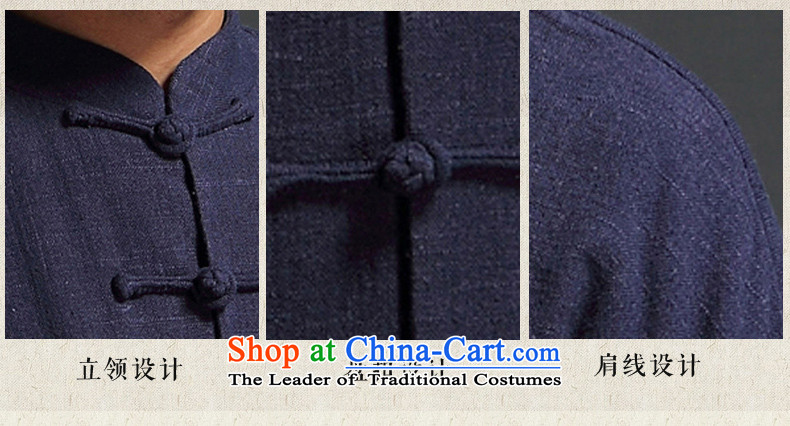 Renowned Tang dynasty autumn long-sleeved men's disk-han-China wind linen men casual relaxd cotton linen White XXL pictures male shirt, prices, brand platters! The elections are supplied in the national character of distribution, so action, buy now enjoy more preferential! As soon as possible.