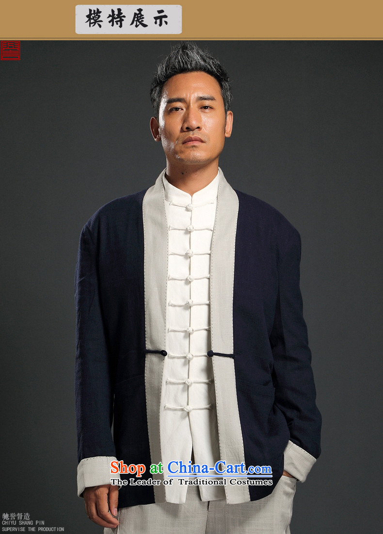Renowned China wind linen Han-long-sleeved male cardigan improved Tang blouses Chinese Tang dynasty retro autumn men Gray L picture, prices, brand platters! The elections are supplied in the national character of distribution, so action, buy now enjoy more preferential! As soon as possible.