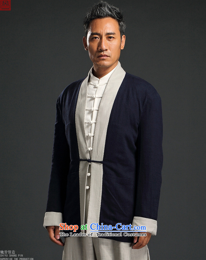 Renowned China wind linen Han-long-sleeved male cardigan improved Tang blouses Chinese Tang dynasty retro autumn men Gray L picture, prices, brand platters! The elections are supplied in the national character of distribution, so action, buy now enjoy more preferential! As soon as possible.