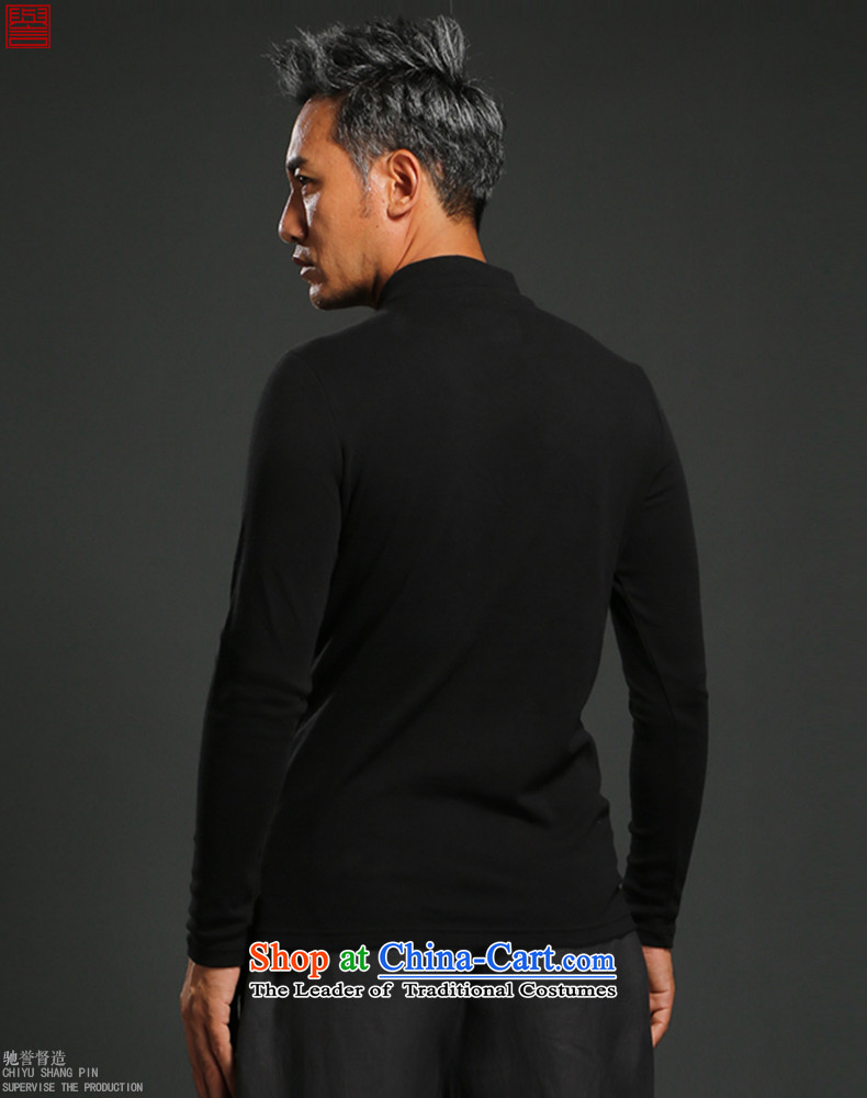 Renowned Chinese clothing retro China wind to fulfill his long-sleeved T-shirt black men Chinese Han-male suite Sau San long-sleeved shirt, forming the basis of the head of the Netherlands autumn black 2XL Photo, prices, brand platters! The elections are supplied in the national character of distribution, so action, buy now enjoy more preferential! As soon as possible.