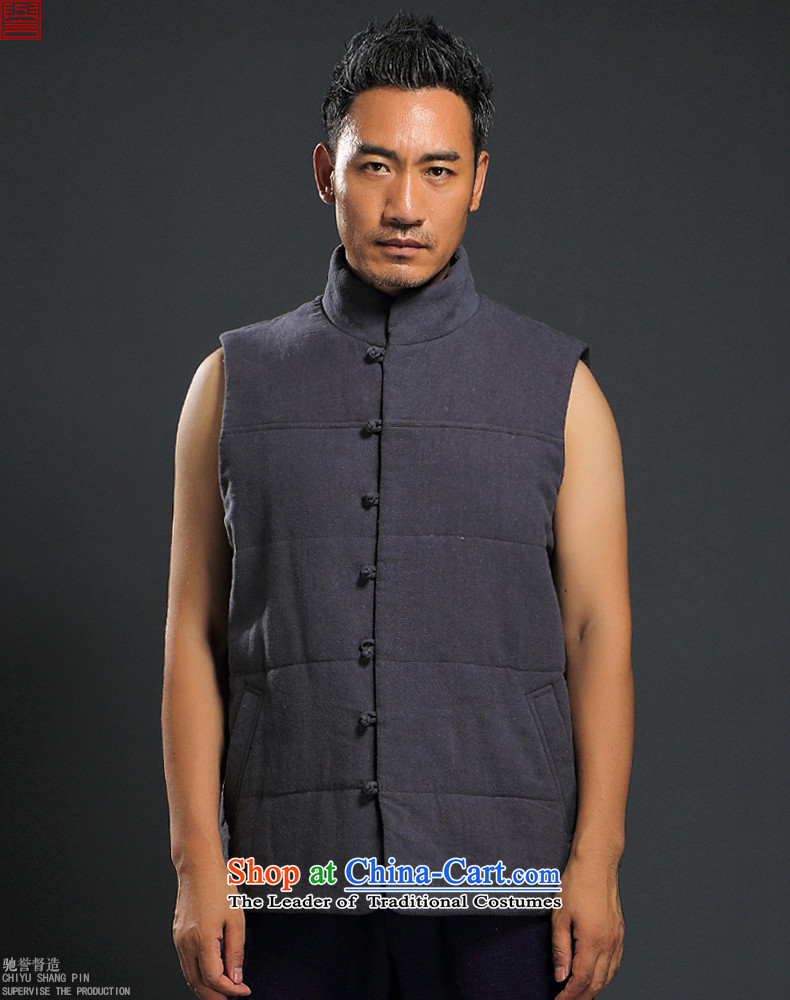 Renowned China Wind Vest the autumn and winter Tang dynasty national men's Chinese collar short jacket, men's sleeveless jacket orange XXXL picture, prices, brand platters! The elections are supplied in the national character of distribution, so action, buy now enjoy more preferential! As soon as possible.