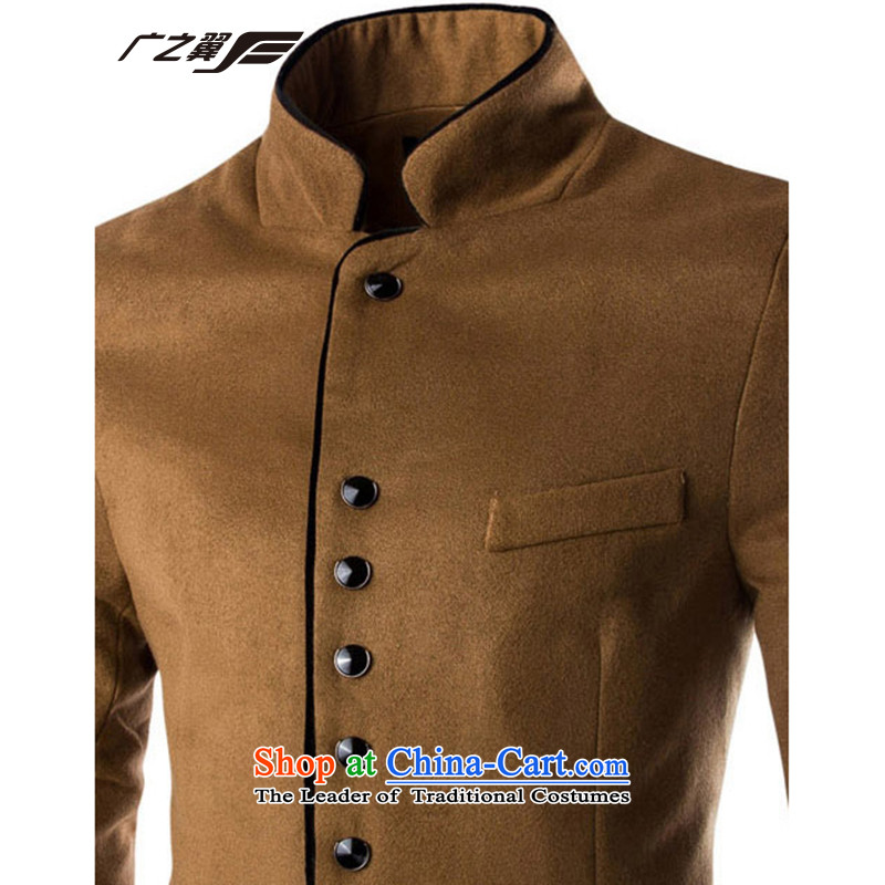 Wide Wing men is smart casual, Chinese tunic men thick hair? collar Coat small black suit M Wide Wing , , , shopping on the Internet