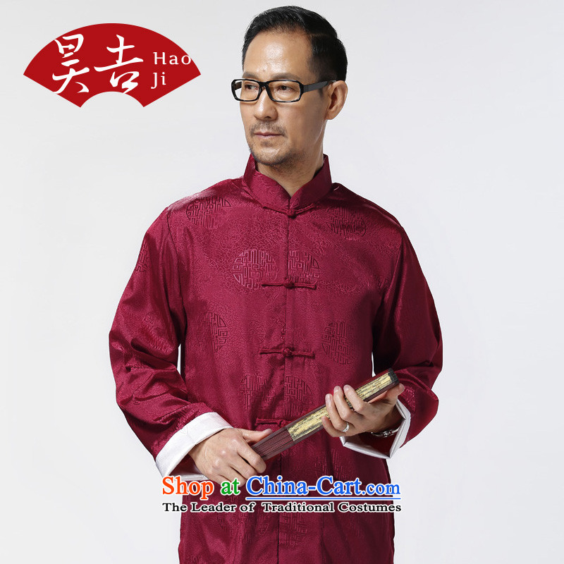 Ho Chi elderly men aged clothes autumn boxed long-sleeved trousers Tang Dynasty Package older persons life will black XXL/185, Ho ji.... shopping on the Internet
