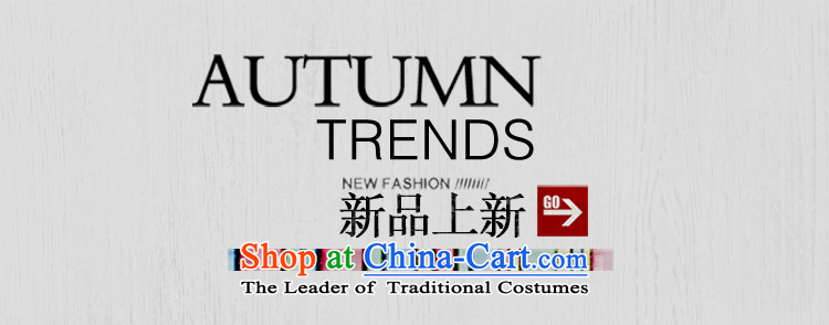 Cayman Jos AD 2015 autumn and winter on men's New Man Tang Dynasty Chinese tunic suit male suit jacket coat Blue M picture, prices, brand platters! The elections are supplied in the national character of distribution, so action, buy now enjoy more preferential! As soon as possible.