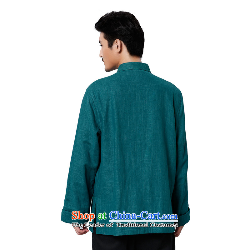 To Tang Dynasty Dragon 2015 autumn and winter New China wind men cotton linen coat 15596  to 46 Blue Dragon , , , shopping on the Internet